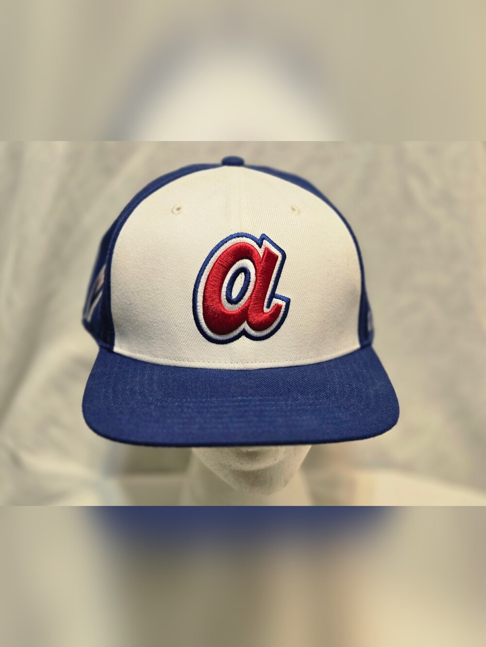 Atlanta Braves 47 Brand Lowercase A Adjustable Baseball Hat Cap
